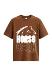 Horse Brown Oversized T-shirt