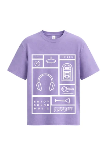 Music Instrument Oversized T-Shirt