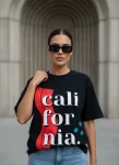 California Black Oversized T-Shirt