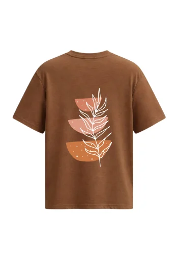 Clay Leaf Oversized T-Shirt