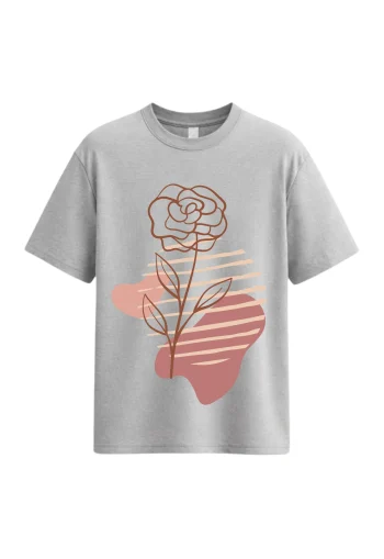 Minimal Rose Aesthetic T-Shirt
