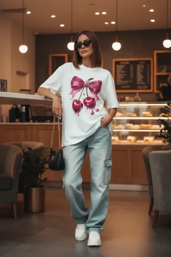 Cherry Vibes Oversized T-Shirt