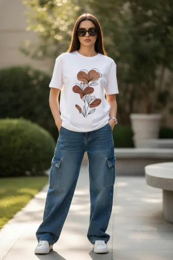 Soft Petals Oversized T-Shirt