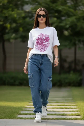 Pink Essence Oversized T-Shirt