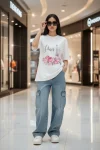 Paris Flower Oversized T-Shirt
