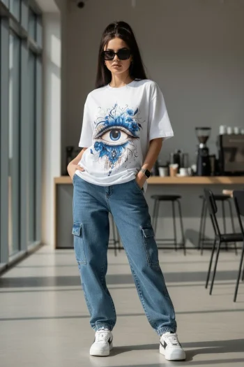 Girl EYE Oversized T-Shirt