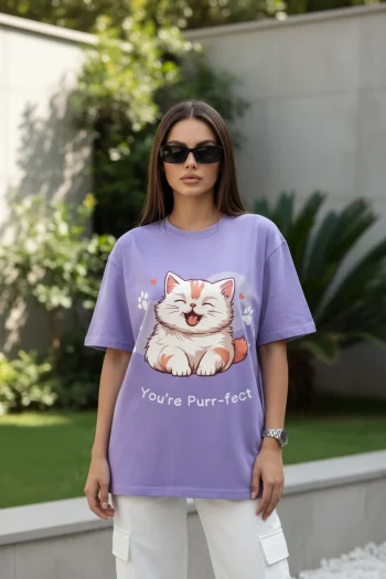 Cat Purr-fect Oversized T-Shirt