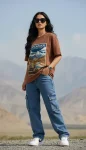 Leh-Ladakh Vibes Oversized T-Shirt