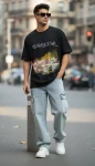 Rishikesh Vibes Oversized T-Shirt